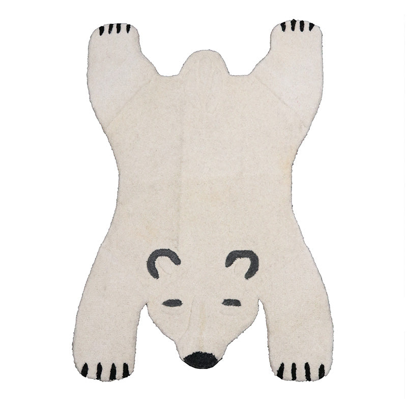 Woollen Child’s Rug -polar bear