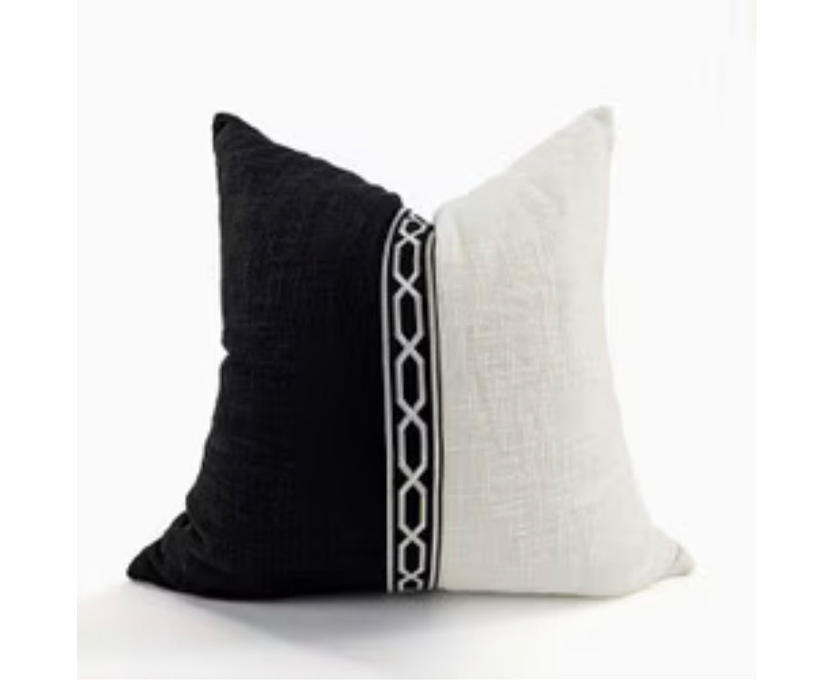 CUSHION COVER - YACHT - BLACK /