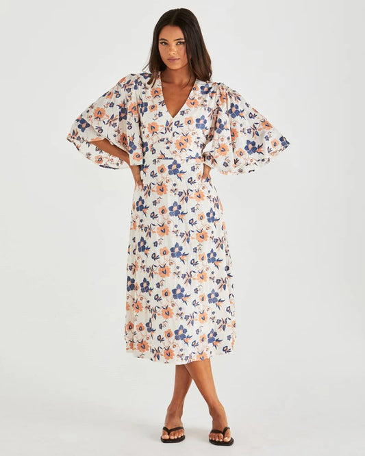 LUCA DRESS - FLORAL EMBROIDERY