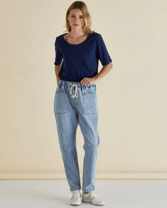 Haven Straight Leg Jean - Light Blue Wash