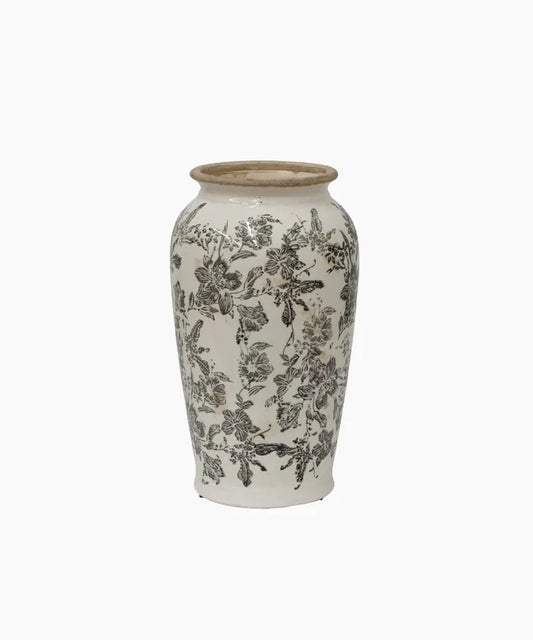 Black Floral Vase Small