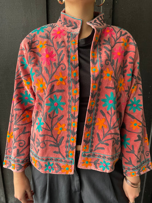 Velvet Jacket- Daisy