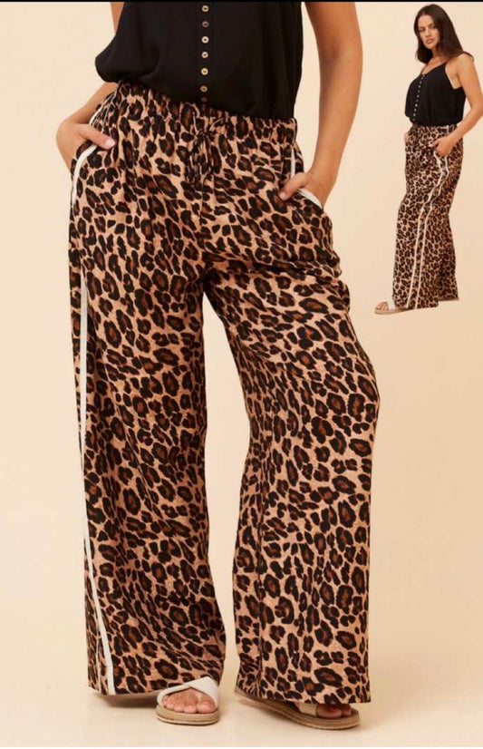 Wide Leg Pants - Animal