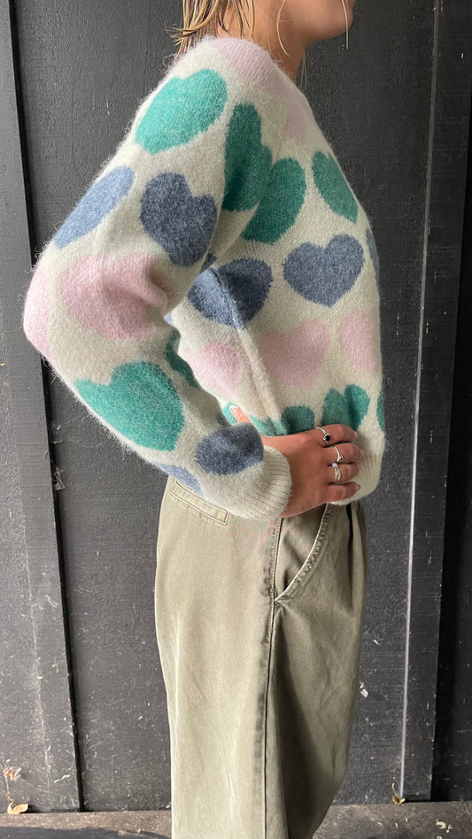 Heart Jumper - Pink