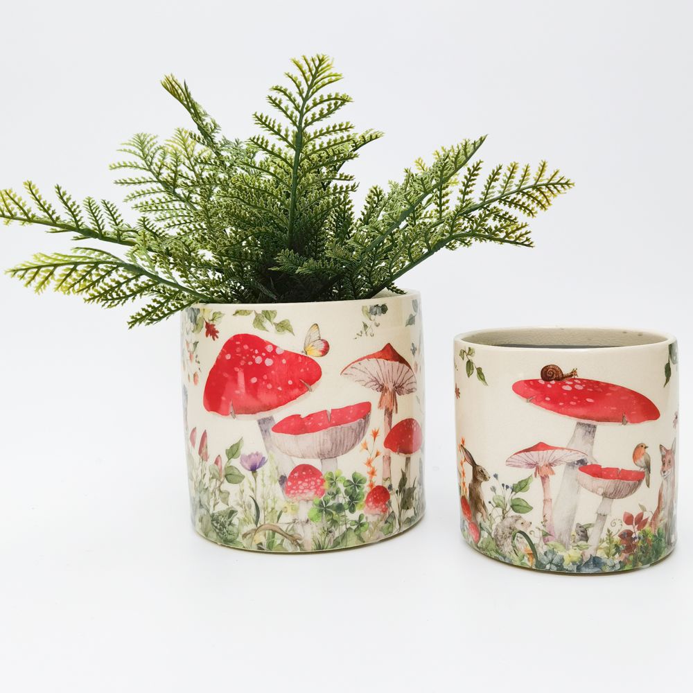 Enchanted Garden Planter Red 12cm