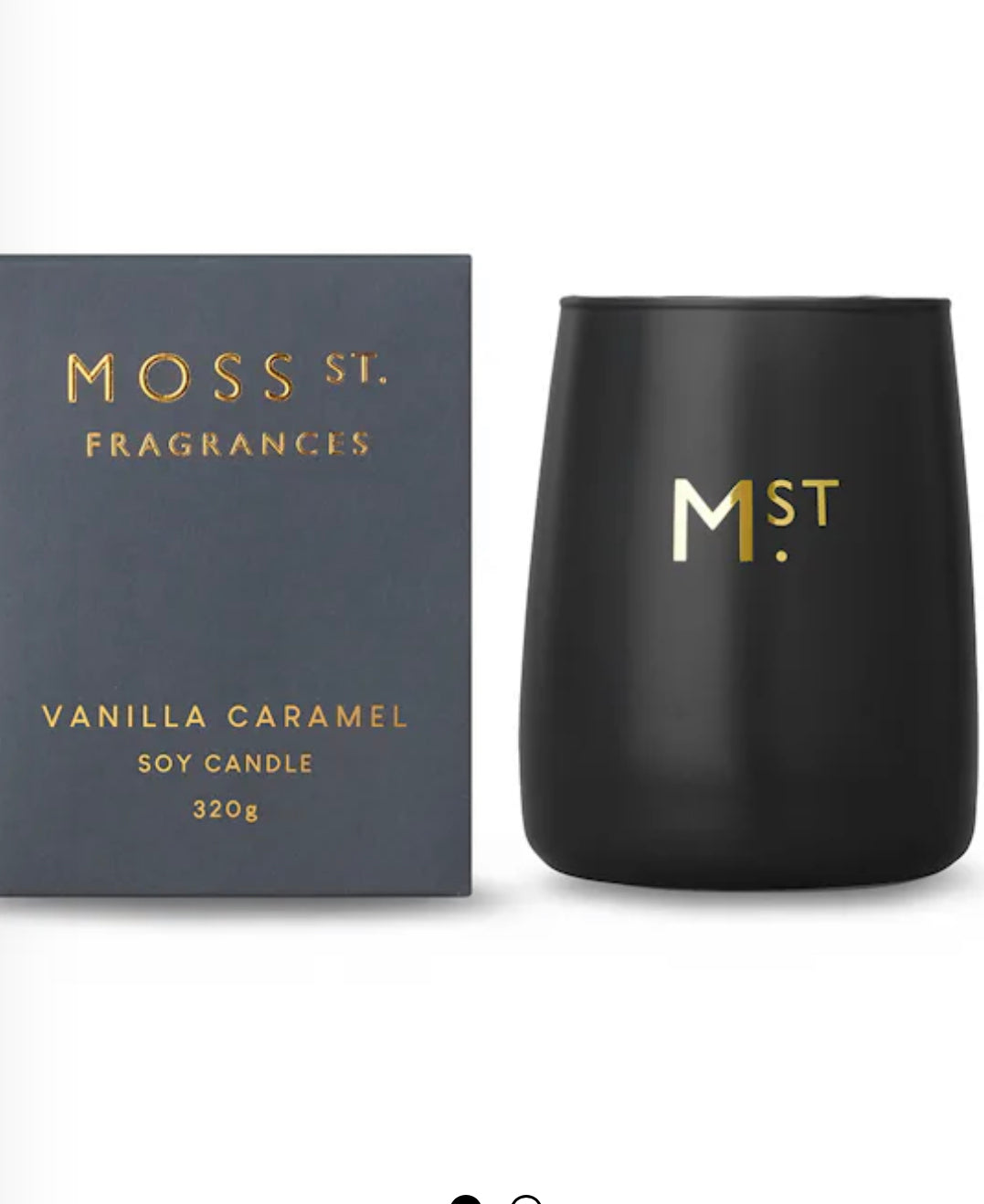 Moss St - Large Soy Candle 320g Vanilla Caramel