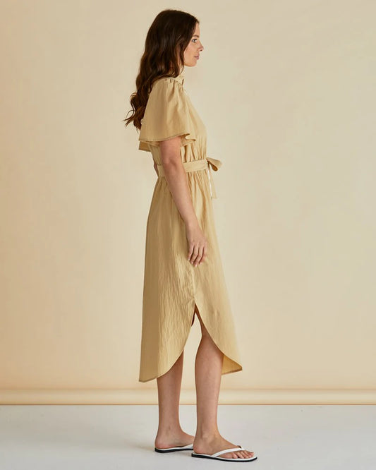 Immie Dress - Beige Ric Rac