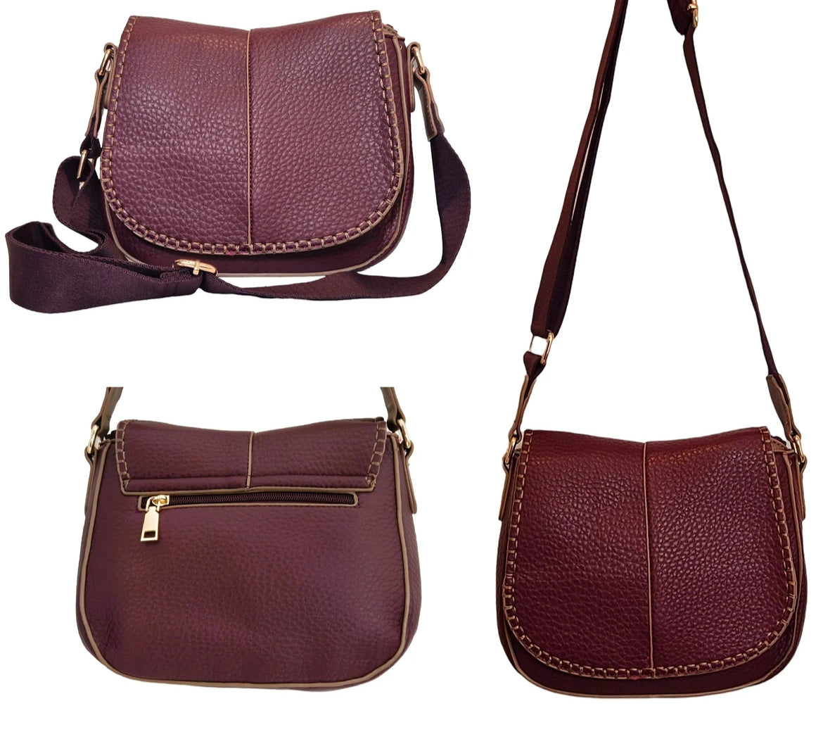 Vintage Style Bag -Maroon