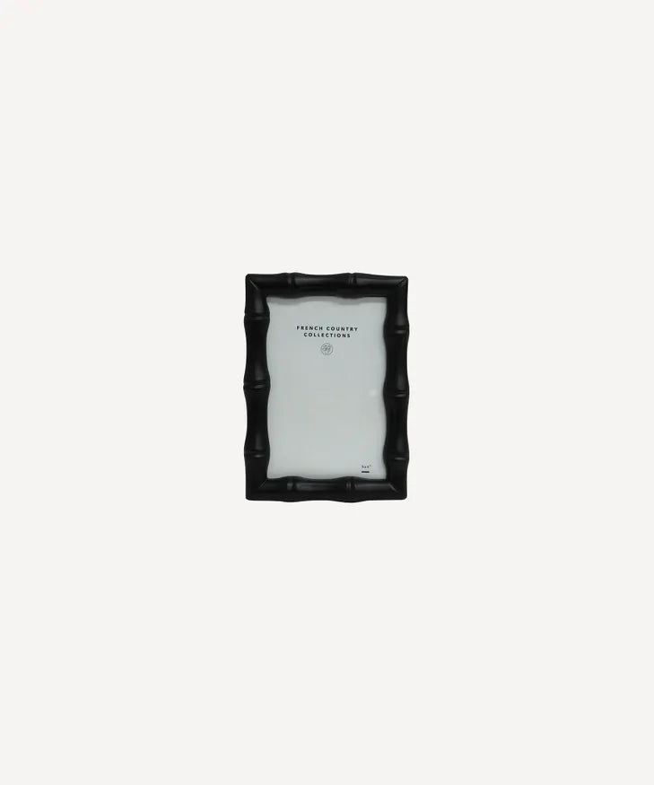 Faux Bamboo Black Photo Frame 4x6"