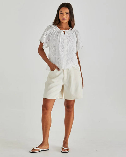 ANI BLOUSE - WHITE