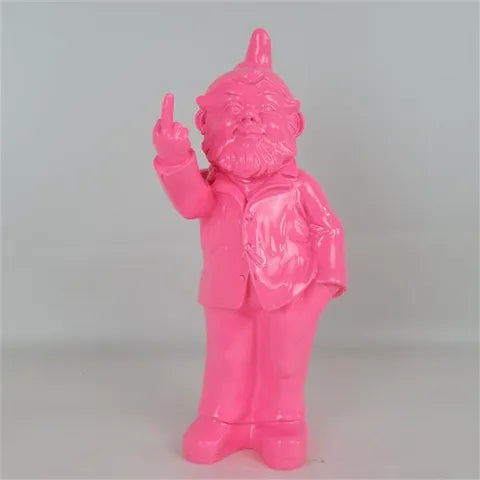 POP GNOME W FINGER PINK 35CM H