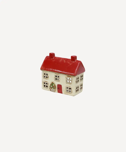 Alsace Tea Light Cottage Christmas Stone YA0061