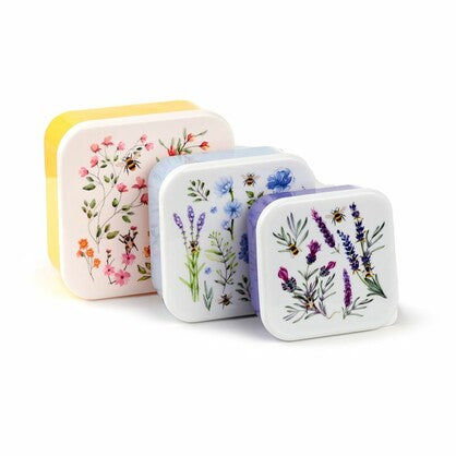 S/3 Nectar Meadows lunch boxes