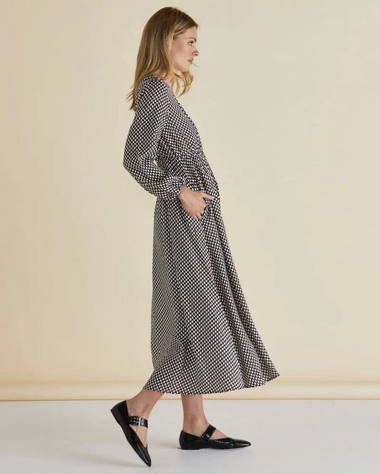 Rippon Dress - Chocolate Print