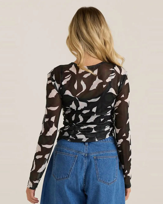 Tami Mesh Top in Black