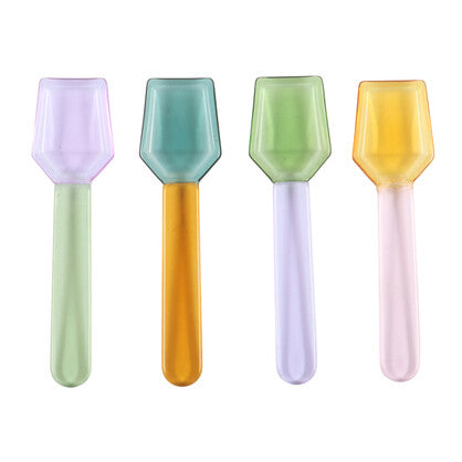 Glass Dessert Spoons Set/4