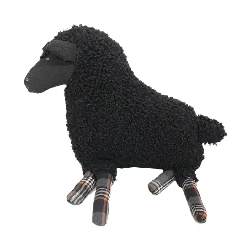 Sheep w/ Tartan Legs Cushion
Black.