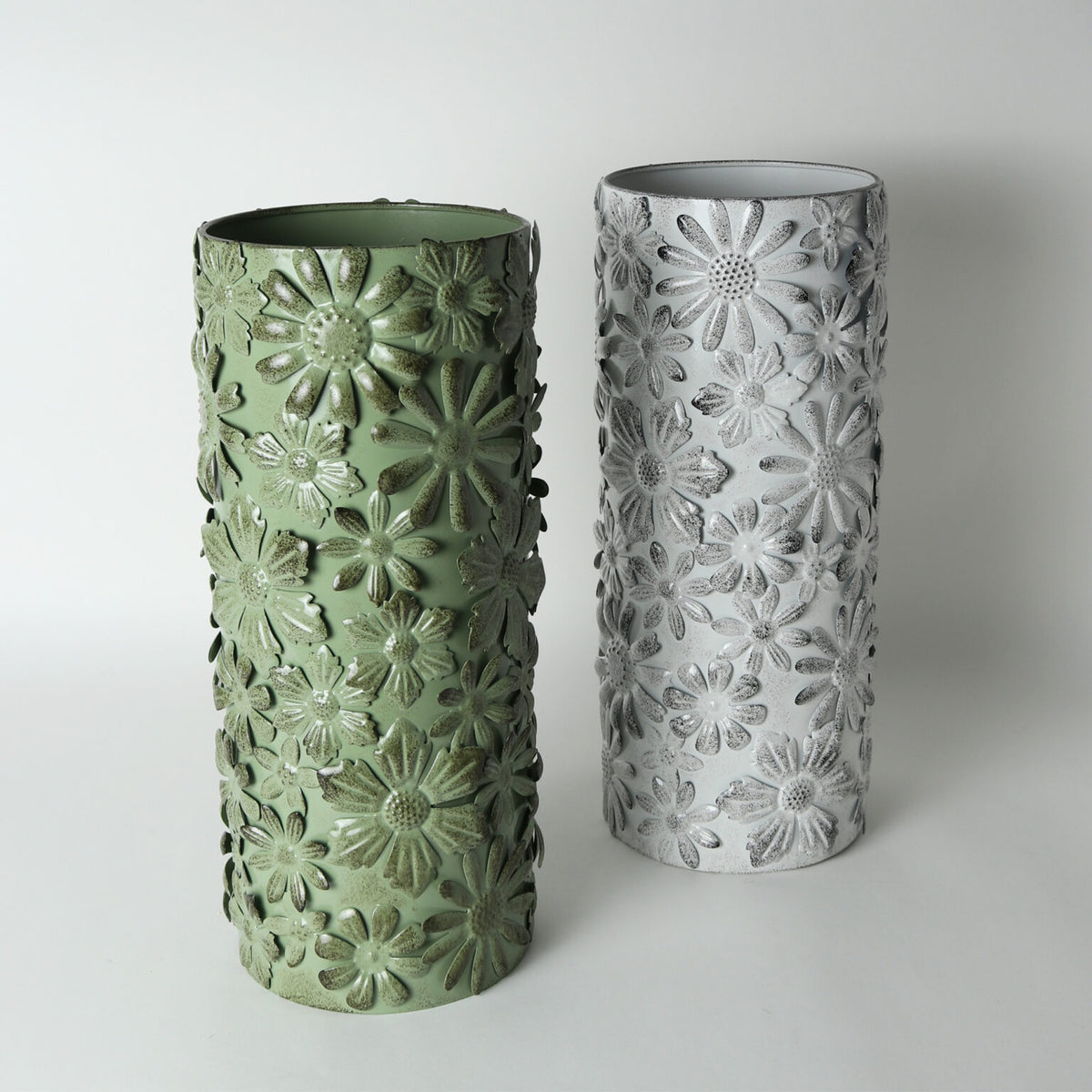 Daisy Vase - White