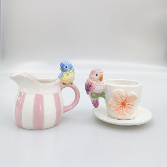 Perdy Parrot Jug Pink