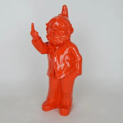 POP GNOME W FINGER ORANGE 35CM H
