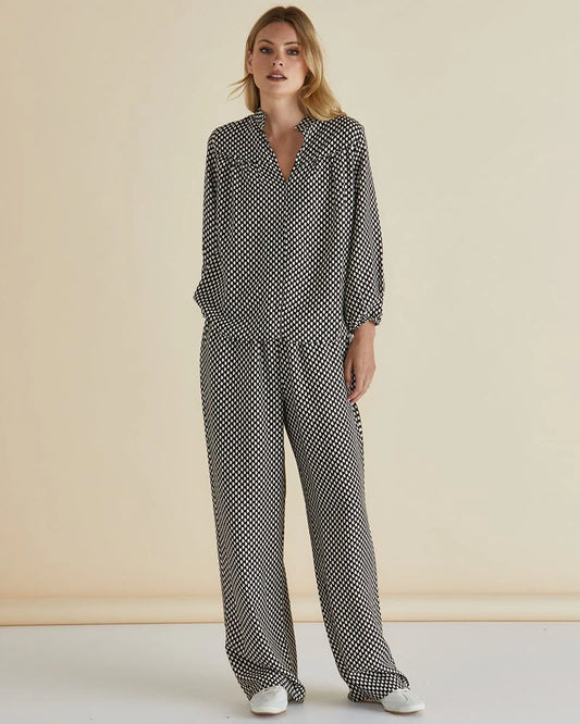 Apollo Blouse - Chocolate Print