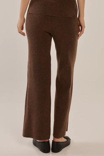Nash Knit Pants - Espresso Brown