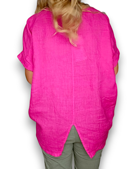 HOT PINK PLAIN RIVER TEE