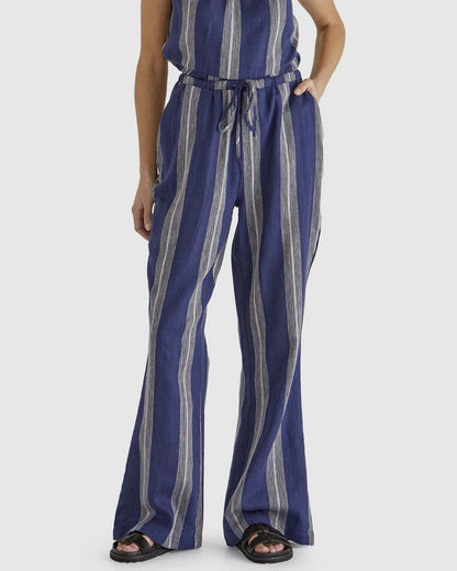 LIZZY PANT - NAVY STRIPE