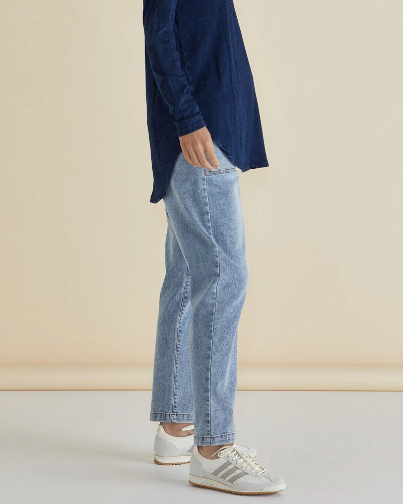 Haven Straight Leg Jean - Light Blue Wash