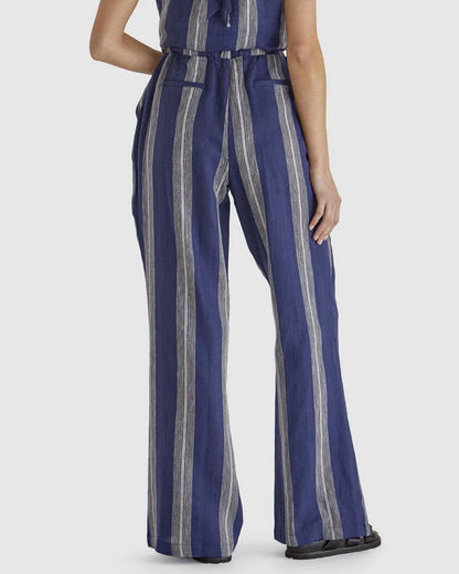 LIZZY PANT - NAVY STRIPE