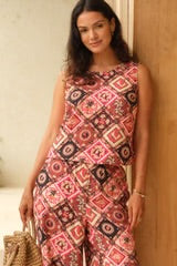 Coco Shell Tank - Coco Print
