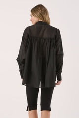 Val Oversized Shirt - Black