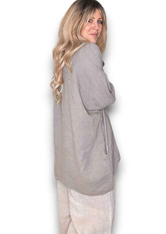 MOCHA COASTAL TUNIC SHIRT