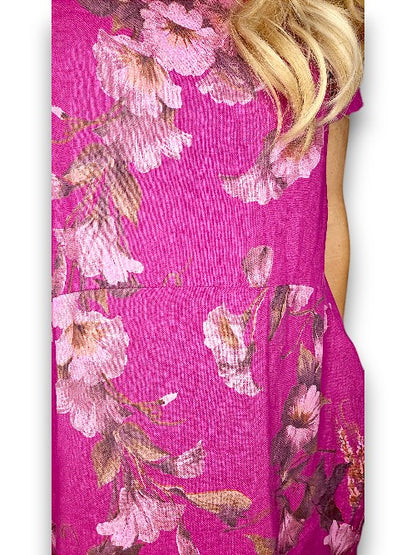 PLUM TRUMPET JUNGLE DRESS