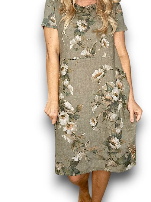 MOCHA TRUMPET JUNGLE DRESS