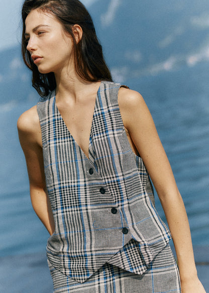 Blakely Vest - Prince of Wales Check