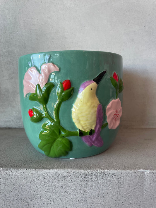 Hummingbird Planter -Green