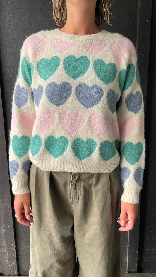 Heart Jumper - Pink