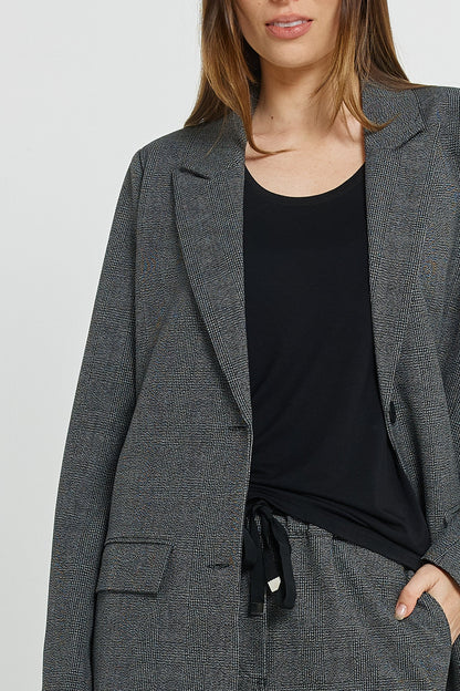 Kenzie Blazer - Grey Check