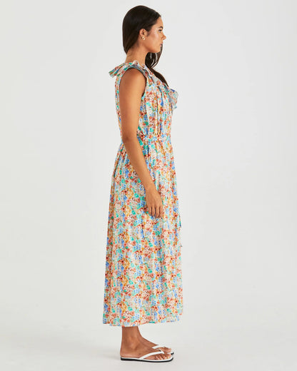 PANNA RUFFLED NECK DRESS - BLOSSOM