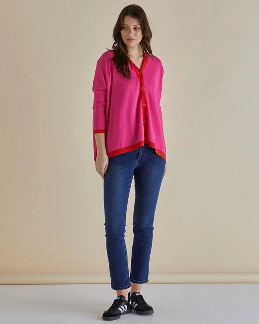 Hampton Cardigan - Pink