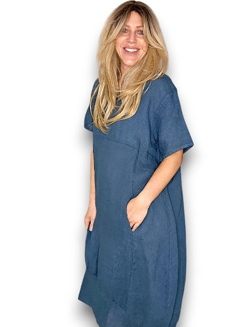 JADE PLAIN MID SLEEVE MAXI DRESS