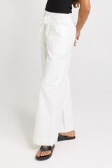 Saffra Wide Leg Jean - White