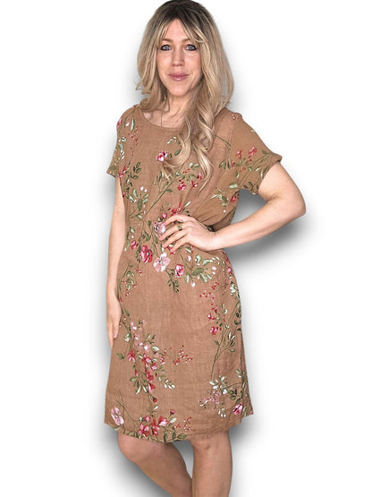 HAZELNUT LINGONBERRY JUNGLE DRESS