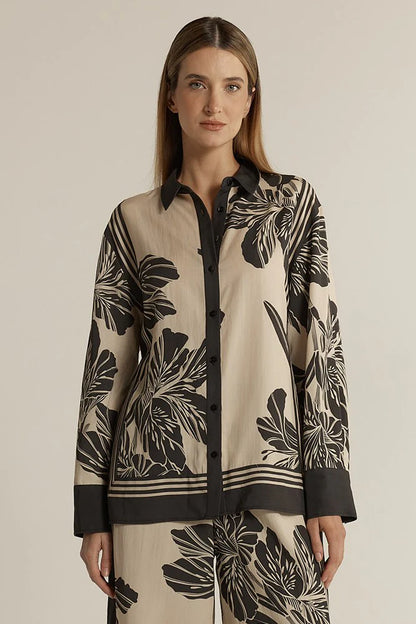 June Collared Shirt - Shadow
