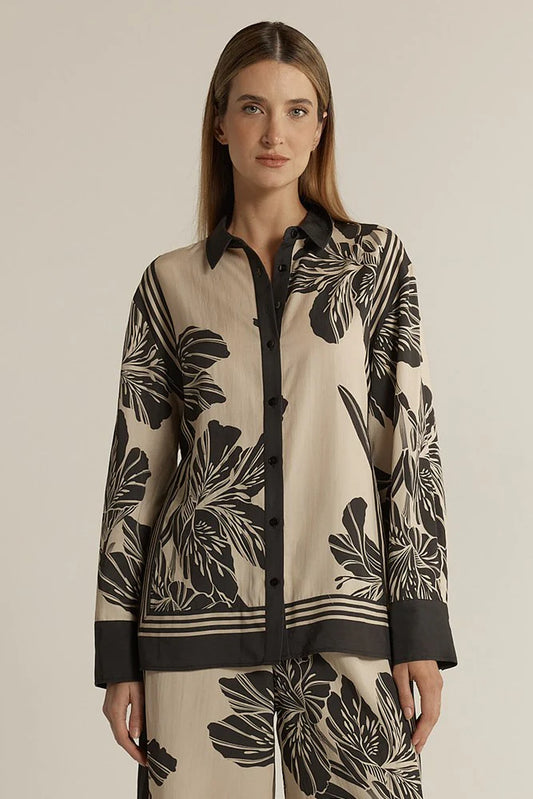 June Collared Shirt - Shadow