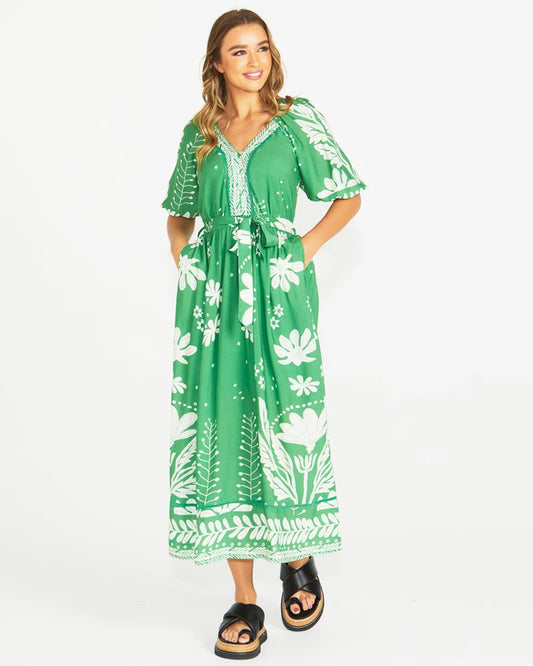 LYNDEL DRESS -GREEN