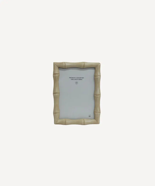 Faux Bamboo Cream Photo Frame 5x7"