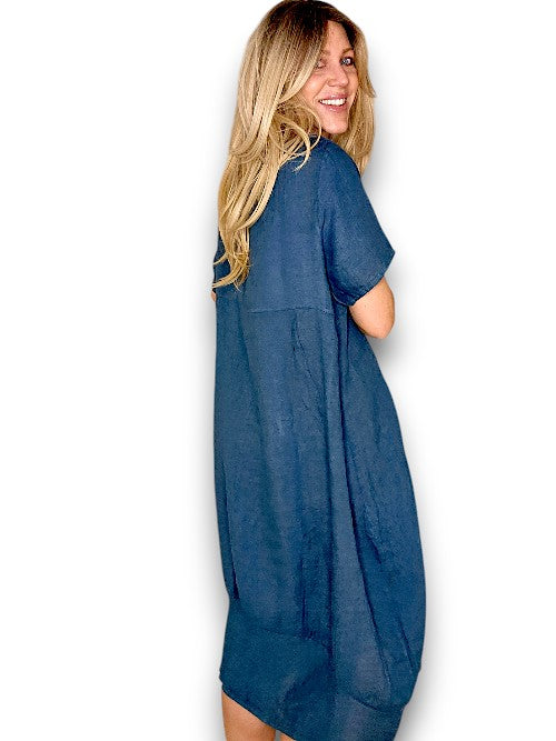 JADE PLAIN MID SLEEVE MAXI DRESS
