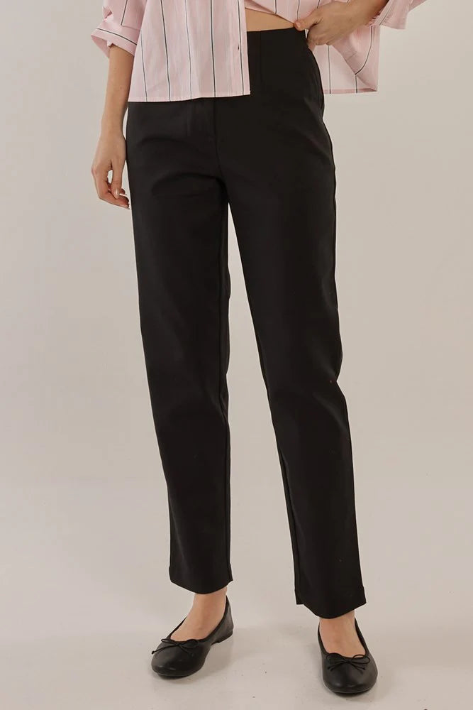 Paloma Straight Leg Pant -Black